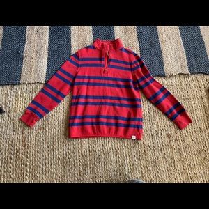 Gap kids red and navy half zip 10 Y